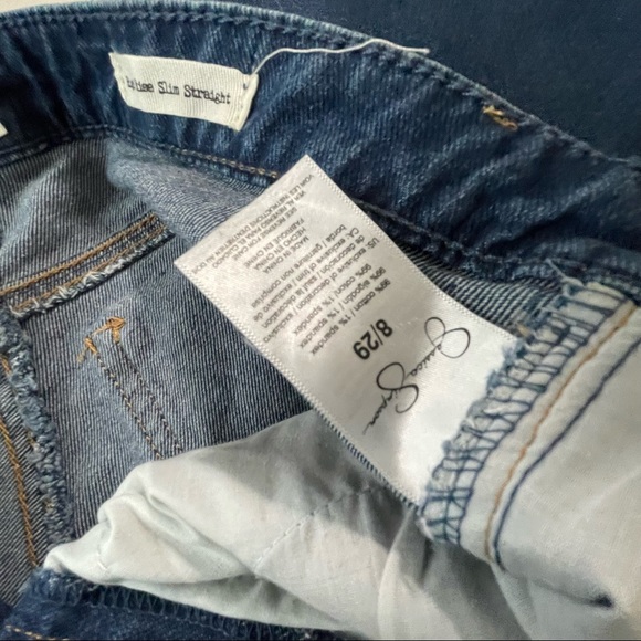 Jessica Simpson high rise slim straight jeans size 8/29 - Picture 14 of 14